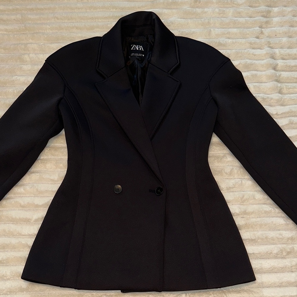 Zara Women's Elegant Black Suit Jacket